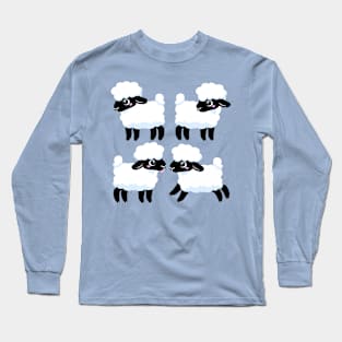 Simple Sheep Design - Light Long Sleeve T-Shirt